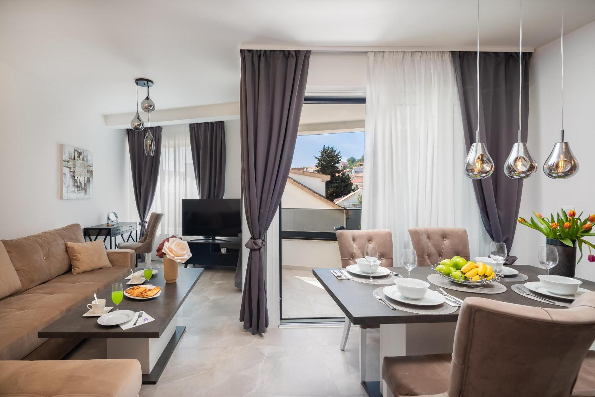 Beach Villa Valentina トロギール 部屋 写真